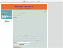 Tablet Screenshot of pracakierowca.blox.pl