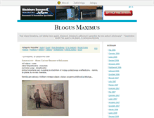 Tablet Screenshot of blogusmaximus.blox.pl