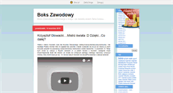 Desktop Screenshot of boksprofesional.blox.pl