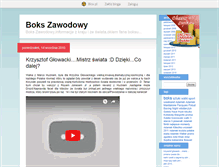 Tablet Screenshot of boksprofesional.blox.pl