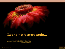 Tablet Screenshot of iwonawlasnorecznie.blox.pl