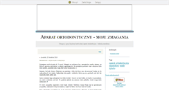 Desktop Screenshot of aparatortodontyczny.blox.pl