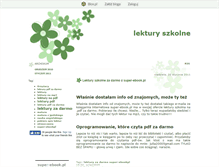 Tablet Screenshot of lekturyszkolne.blox.pl