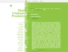 Tablet Screenshot of mojeulubioneprodukty.blox.pl