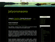 Tablet Screenshot of jatyononaono.blox.pl