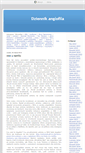 Mobile Screenshot of dziennikanglofila.blox.pl