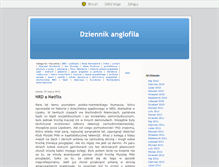 Tablet Screenshot of dziennikanglofila.blox.pl