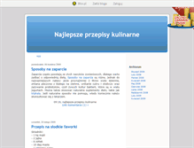 Tablet Screenshot of najlepszeprzepisykulinarne.blox.pl