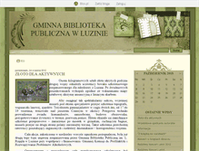 Tablet Screenshot of bibliotekaluzino.blox.pl