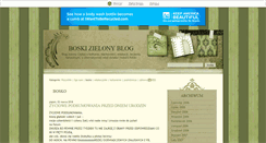 Desktop Screenshot of boskizielonyblog.blox.pl