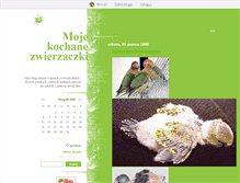 Tablet Screenshot of najwspanialszezwierzaczki.blox.pl