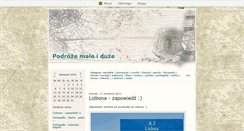 Desktop Screenshot of naszepodrozemaleiduze.blox.pl
