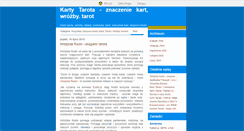 Desktop Screenshot of kartytarota.blox.pl
