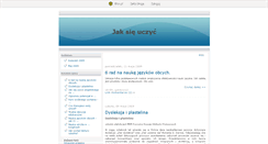 Desktop Screenshot of jaksieuczyc.blox.pl