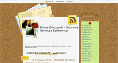 Desktop Screenshot of marekowczarek.blox.pl