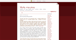 Desktop Screenshot of mjakmysli.blox.pl