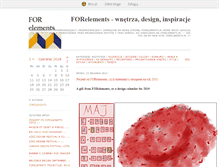 Tablet Screenshot of forelements.blox.pl