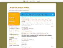Tablet Screenshot of kontrolapaliwa.blox.pl