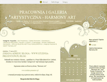 Tablet Screenshot of harmonyart.blox.pl