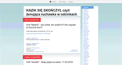 Desktop Screenshot of kaziksieskonczyl.blox.pl