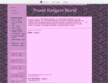 Tablet Screenshot of powerangersworld.blox.pl