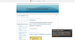 Desktop Screenshot of cudownyswiatksiazek.blox.pl