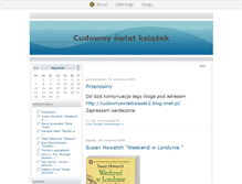 Tablet Screenshot of cudownyswiatksiazek.blox.pl