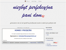 Tablet Screenshot of niezbytperfekcyjnapanidomu.blox.pl