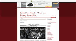 Desktop Screenshot of bibliotekahogwarts.blox.pl