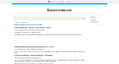 Desktop Screenshot of kredytobranie.blox.pl