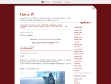Tablet Screenshot of gosiaw.blox.pl