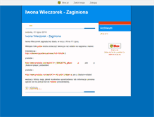 Tablet Screenshot of iwonawieczorek.blox.pl