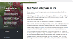 Desktop Screenshot of czterdziestkanaczeresni.blox.pl