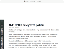 Tablet Screenshot of czterdziestkanaczeresni.blox.pl