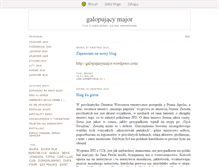 Tablet Screenshot of galopujacymajor.blox.pl