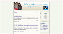 Desktop Screenshot of informatykawcwiczeniach.blox.pl
