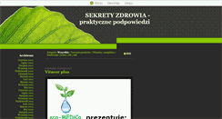 Desktop Screenshot of nowotwory.blox.pl