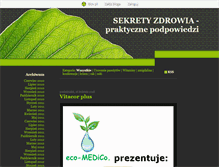 Tablet Screenshot of nowotwory.blox.pl