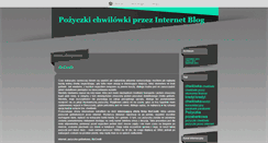 Desktop Screenshot of najszybszechwilowki.blox.pl