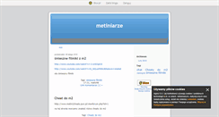 Desktop Screenshot of metiniarze2.blox.pl
