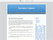 Tablet Screenshot of potrzebneiciekawe.blox.pl