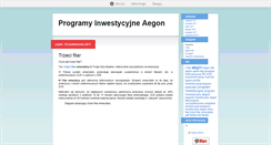 Desktop Screenshot of programinwestycyjneaegon.blox.pl