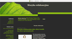 Desktop Screenshot of muzykarelaksacyjna.blox.pl