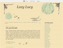 Tablet Screenshot of lazylucy.blox.pl