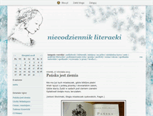 Tablet Screenshot of niecodziennikliteracki.blox.pl