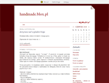 Tablet Screenshot of handmade.blox.pl