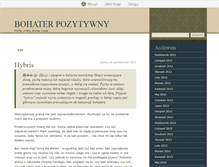Tablet Screenshot of bohaterpozytywny.blox.pl