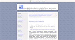 Desktop Screenshot of jedyniesluszne.blox.pl