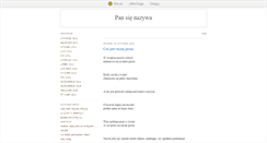 Desktop Screenshot of pansienazywa.blox.pl