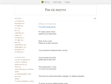 Tablet Screenshot of pansienazywa.blox.pl